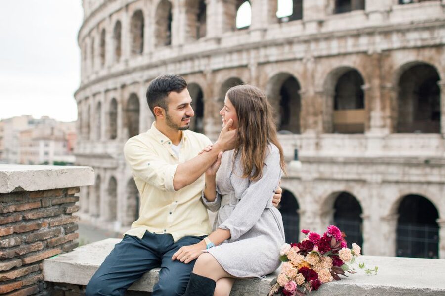 Rome: Personalized Photoshoot outside the Colosseum - Giardinetto del Monte Oppio: a quieter first setting