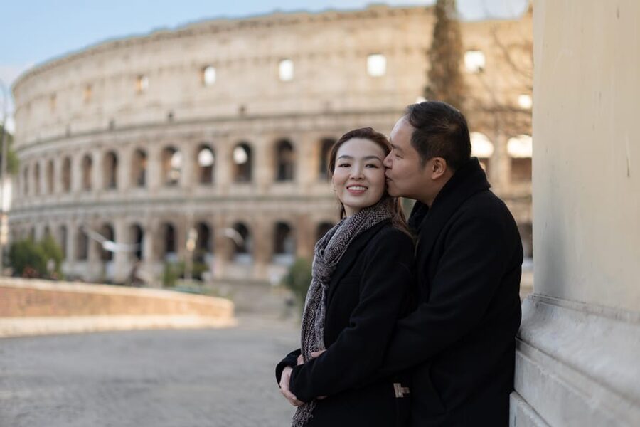 Rome: Personalized Photoshoot outside the Colosseum - Via dei Fori Imperiali: Roman views and changing angles