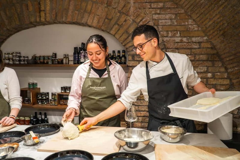 Rome: Pizza and Gelato Cooking Class with Wine - Gelato, including an unusual savory touch