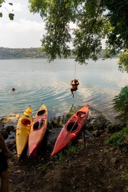 Rome: Popes' Lake, Kayak Tour with Swimming & Roman Pizza - Turtles, birds, and a quieter side of Lazio
