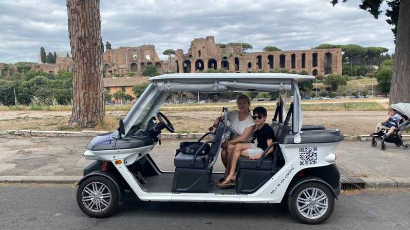 Rome: Private Golf Cart Tour with Artisanal Gelato - Key points to know before booking
