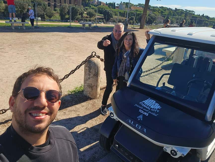 Rome: Private Golf Cart Tour with Artisanal Gelato - Tossing a coin at the Trevi Fountain