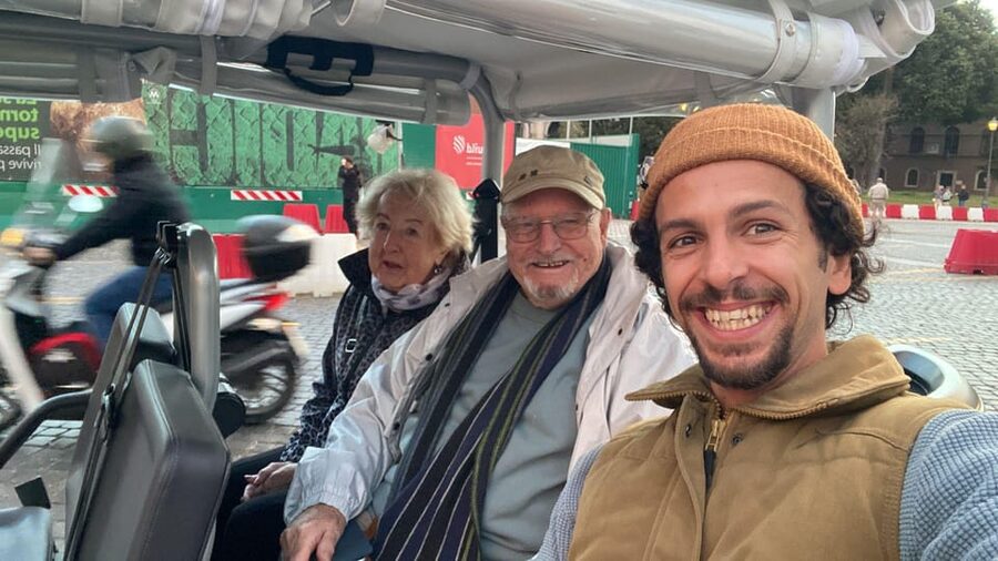 Rome: Private Golf Cart Tour with Artisanal Gelato - St. Peter’s Basilica from the cart