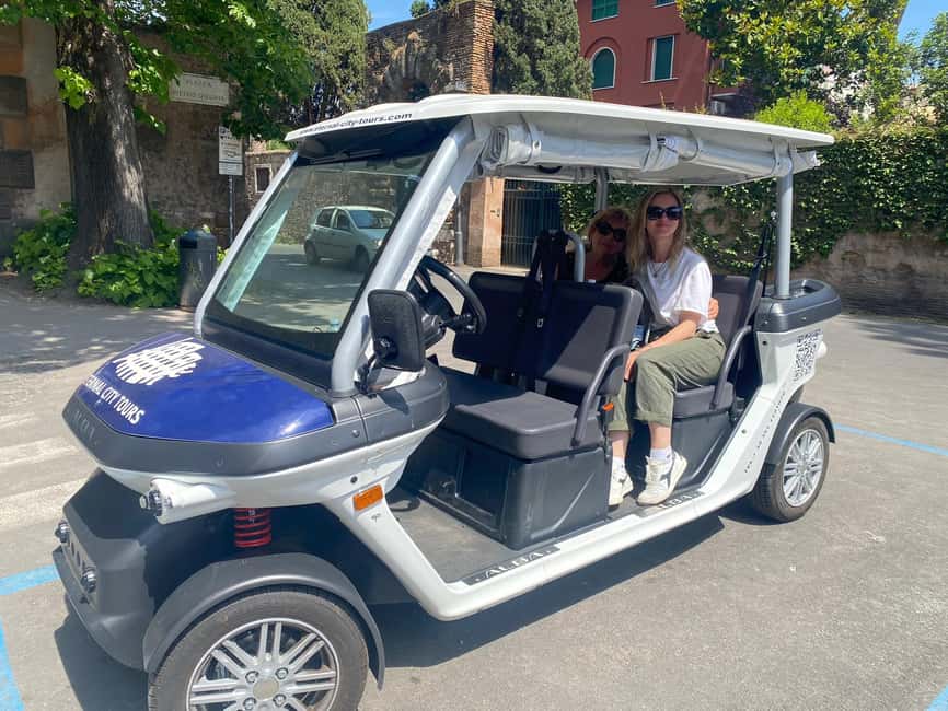 Rome: Private Golf Cart Tour with Artisanal Gelato Tasting - Timing, pickup, and how to plan your day