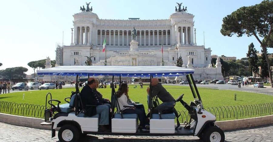 Rome: Private Guided City Highlights Tour by Golf Cart - Trevi Fountain and Rome’s central piazzas