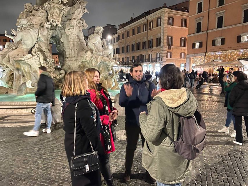 Rome: Spanish Steps, Trevi, Navona and Pantheon Sunset Tour - Walking pace, crowds, and weather