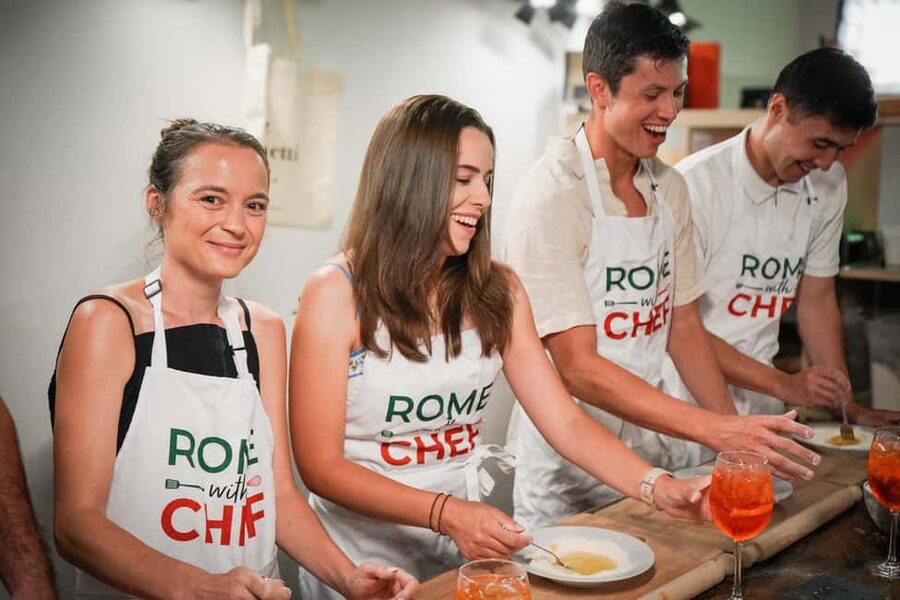 Rome: Spritz & Spaghetti Cooking Class - Starting with Aperol, then moving to Hugo and Limoncello