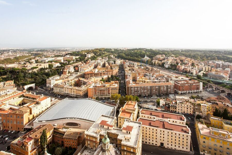 Rome: St. Peter's Basilica & Dome Entry Ticket & Audio Tour - Taking the elevator partway up the dome