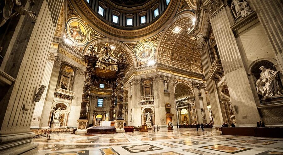 Rome: St. Peter's Basilica & Vatican Grottoes Guided Tour - Entering St. Peter’s Basilica