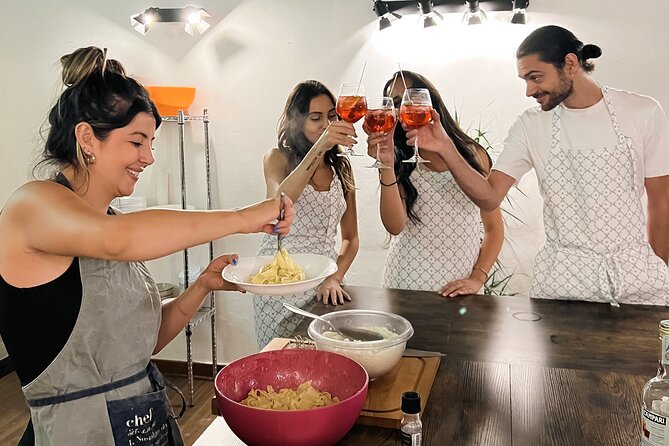 Rome Tipsy Cooking Class: Make Pasta and Mix 3 Spritz Cocktails - The Hugo Spritz keeps the cooking social