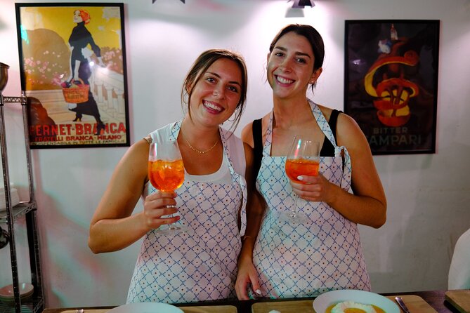 Rome Tipsy Cooking Class: Make Pasta and Mix 3 Spritz Cocktails - The social side works for solo visitors
