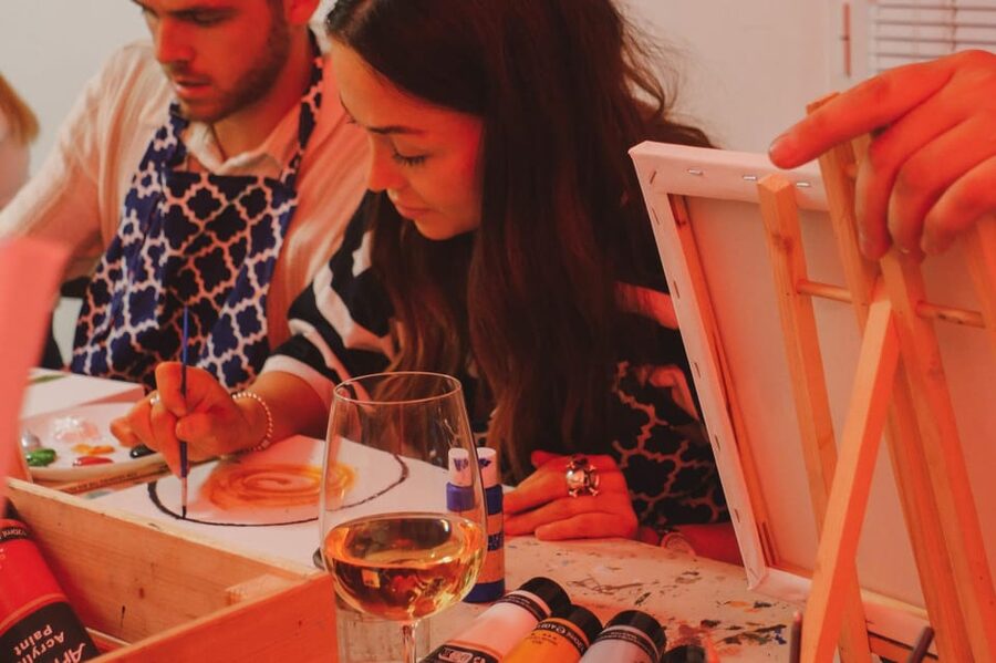 Rome: Tipsy Painting Class with Fine Wine and Arts - Is $70 a good value?