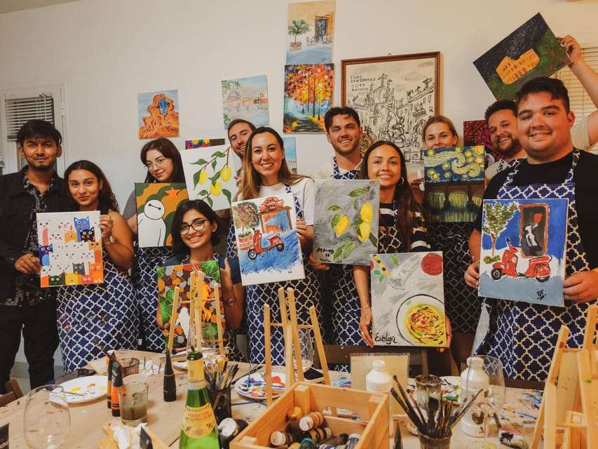 Rome: Tipsy Painting Class with Fine Wine and Arts - Smart tips for a better session