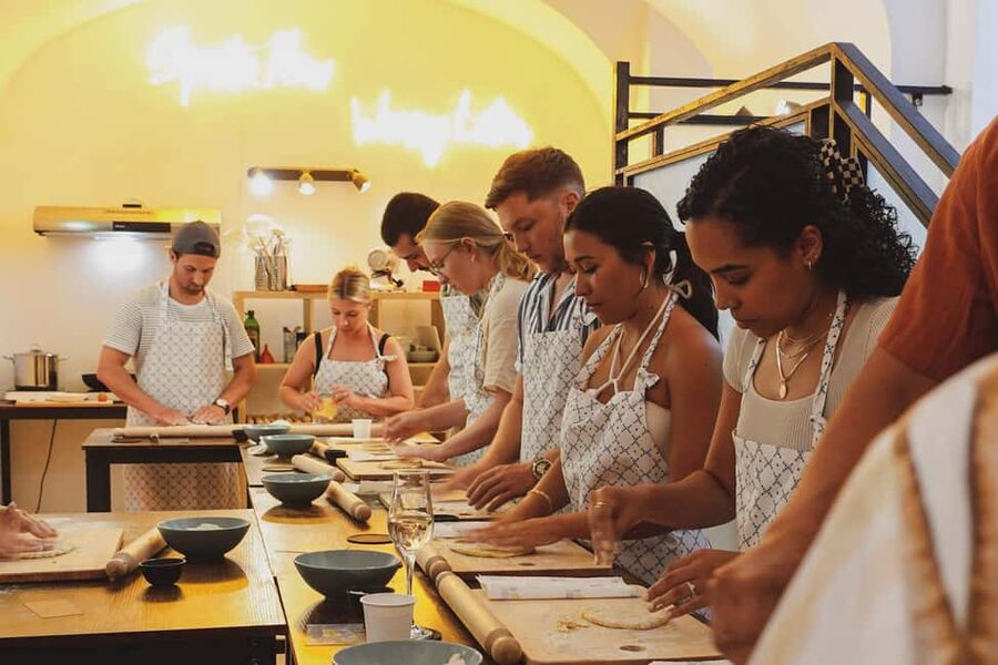 Rome: Traditional Pasta, Spritz & Tiramisu Cooking Class - Fresh pasta, Roman sauces, and a seat at the table