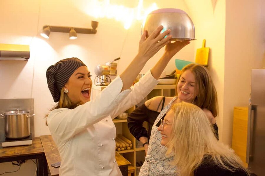 Rome: Traditional Pasta, Spritz & Tiramisu Cooking Class - The chefs shape the mood