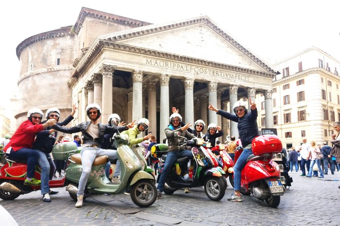 Rome Vespa Small Group Sightseeing Tour, 3 Hour Experience - Trevi Fountain and the final photo stop