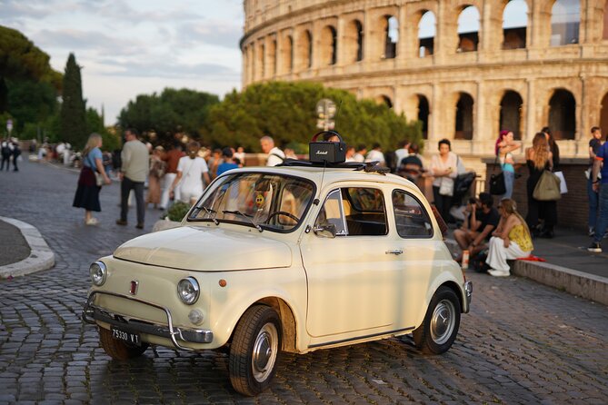 Rome Vintage Fiat 500 car Tour With Photographer - Small details that improve the experience