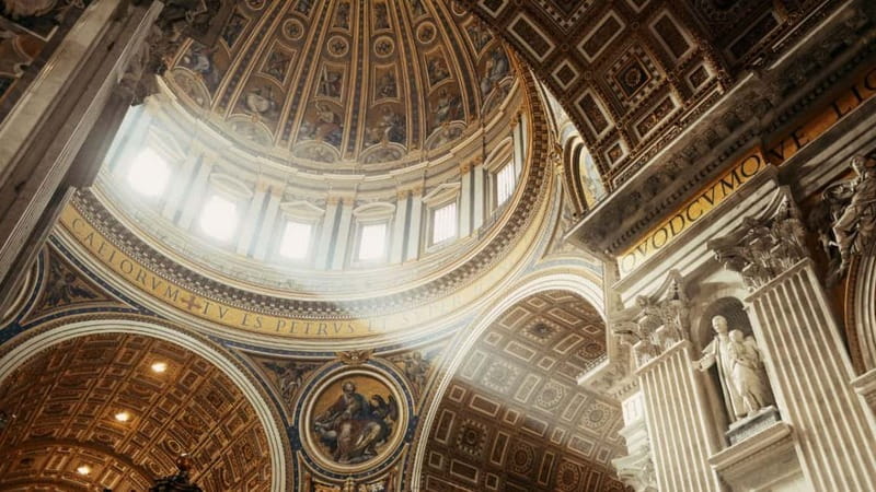 St. Peter's Dome Climb, Basilica and Vatacombs Tour - Riding up to the dome’s terrace