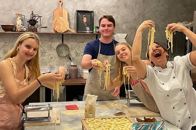 Super Fun Pasta & Gelato Class by Vatican with Wine + Oil Tasting - Seasonal tomato sauce and fresh ingredients