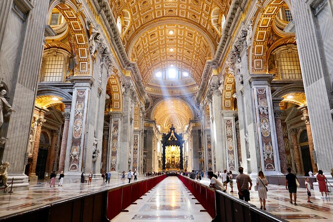 Tour of St Peter's Basilica with Dome Climb and Grottoes - What the tour does not include