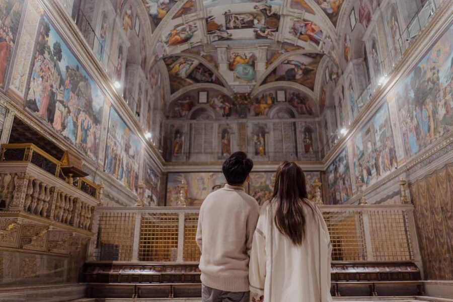 Vatican Museums & Sistine Chapel Semi-Private Guided Tour - Ancient sculpture at the Pio Clementino Museum