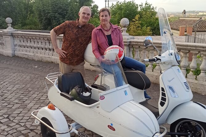 Vespa Sidecar Tour at Day/Night with Pickup - Aventine Hill and the Orange Tree Garden